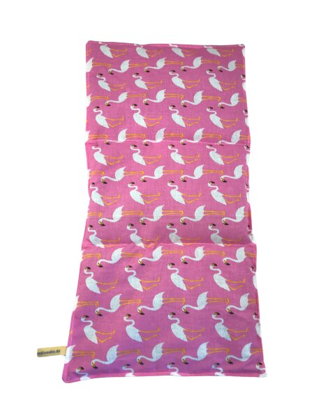 Wärmekissen Kirschkernkissen rechteckig "rosa Flamingos" KG16
