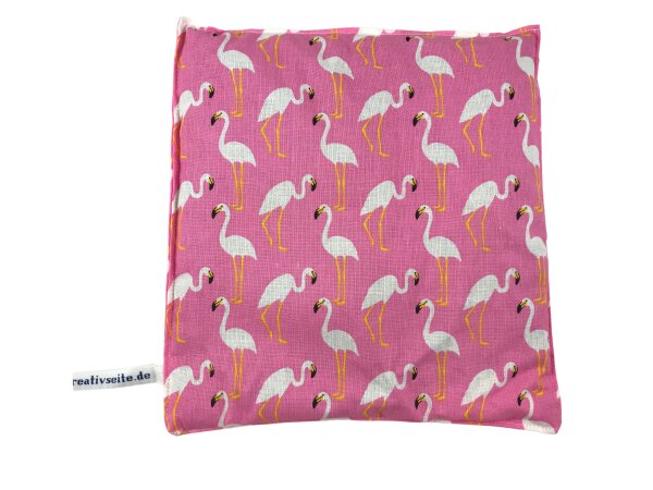 Wärmekissen Kirschkernkissen quadratisch "Flamingos" KK16